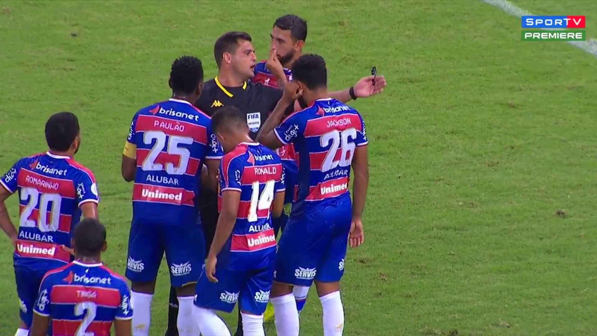 Print Ronald Fortaleza Flamengo Brasileirão 26122020