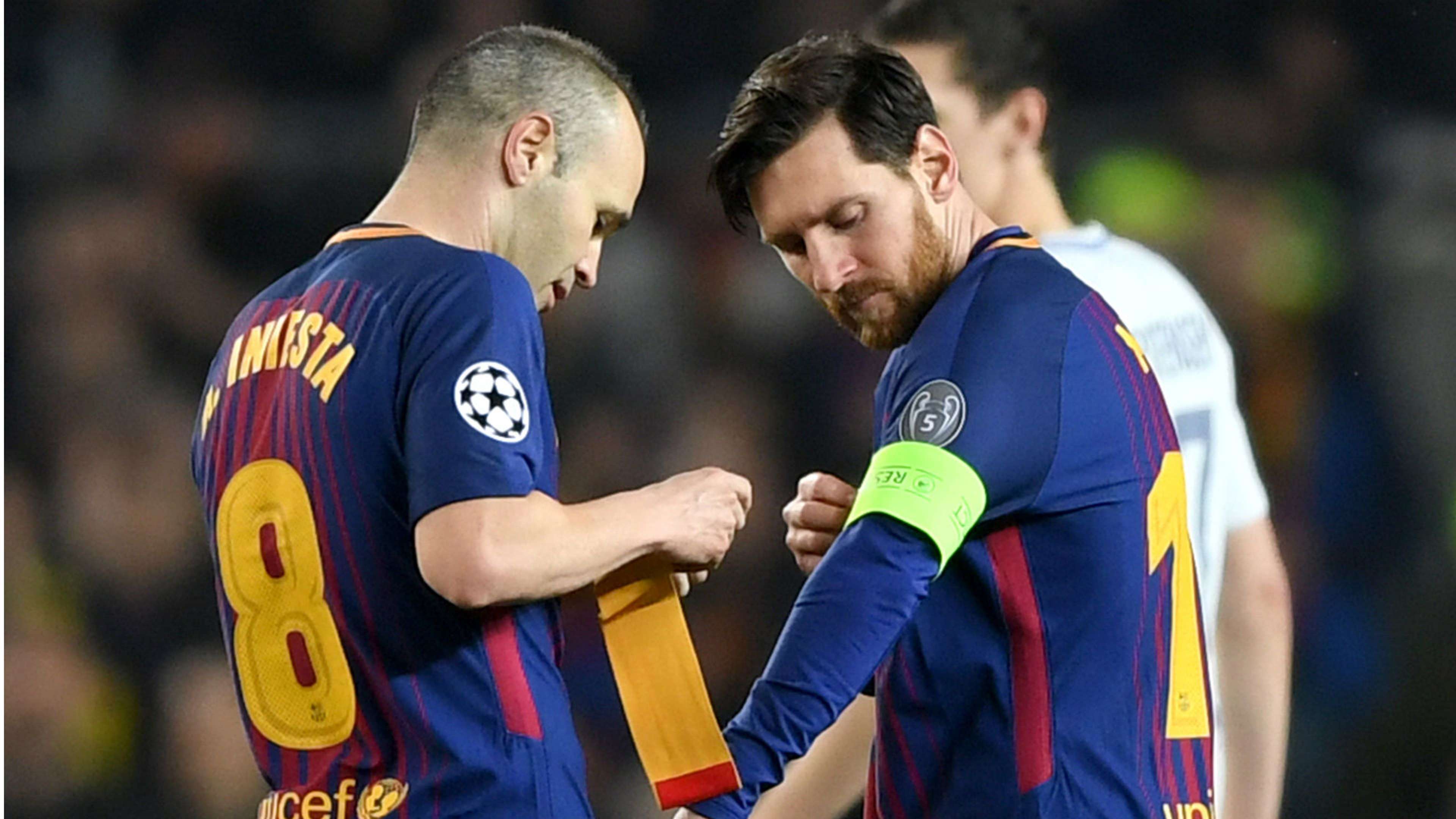 Iniesta Messi Barcelona captain 31 0 2018