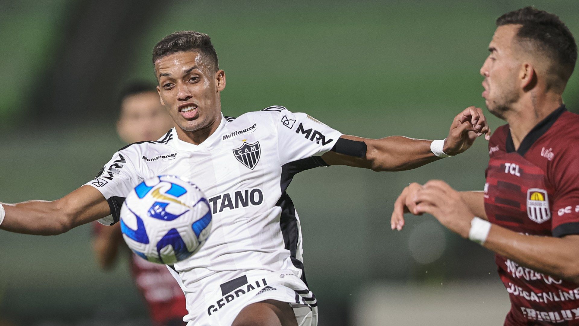 Pedrinho durante Carabobo x Atlético-MG, pré-Libertadores 2023