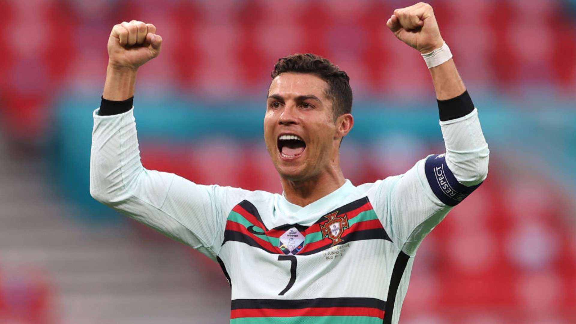 Cristiano Ronaldo celebra un gol con Portugal en la Euro 2021