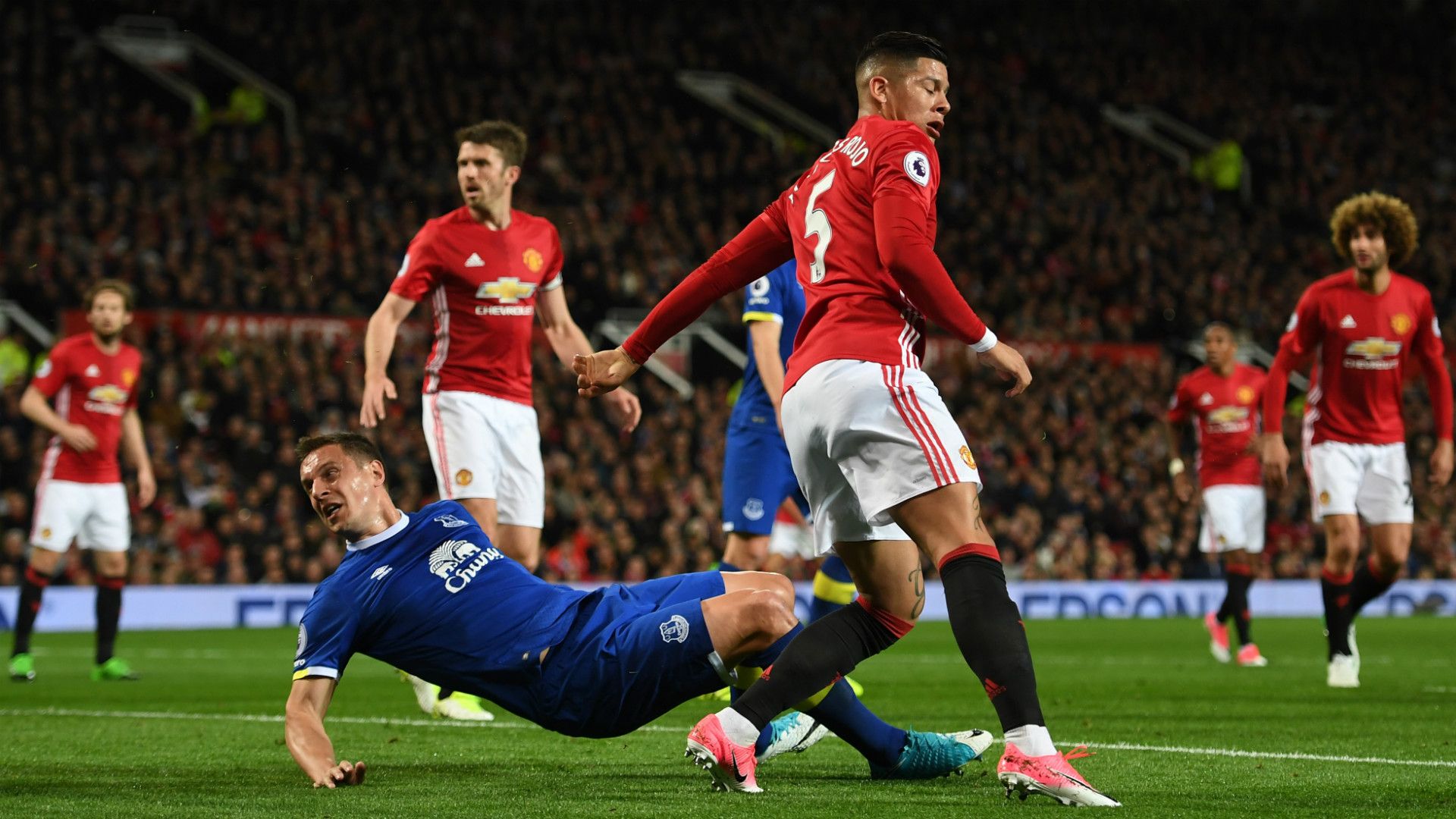 Phil Jagielka Everton Manchester United Premier League