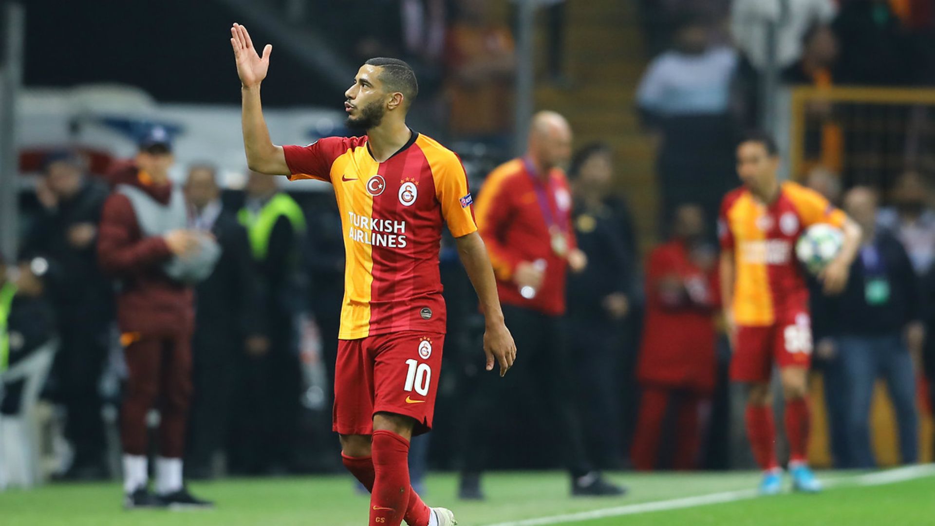 Younes Belhanda Galatasaray vs Real Madrid substitution