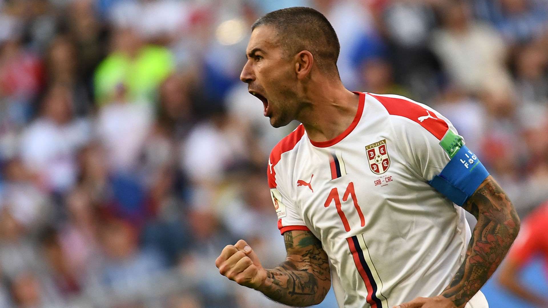 Aleksandar Kolarov Serbia Costa Rica