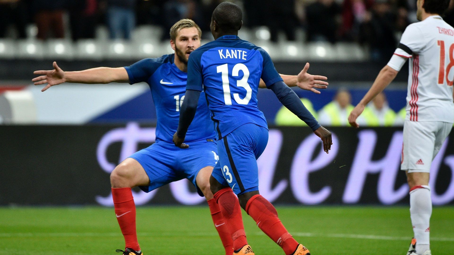 N'Golo Kanté Andre-Pierre Gignac France Russia Friendly 29032016