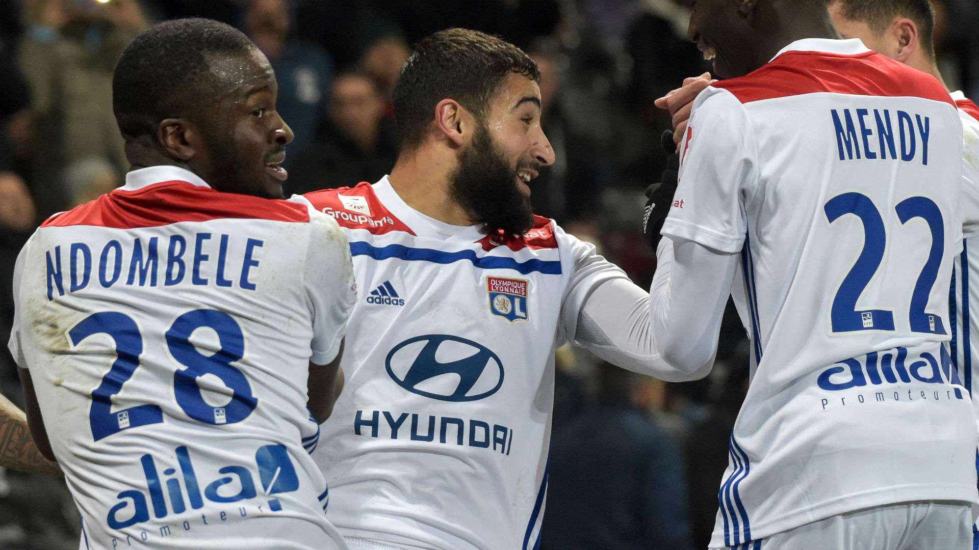 Nabil Fekir Ferland Mendy Tanguy Ndombele Lyon 2018-19