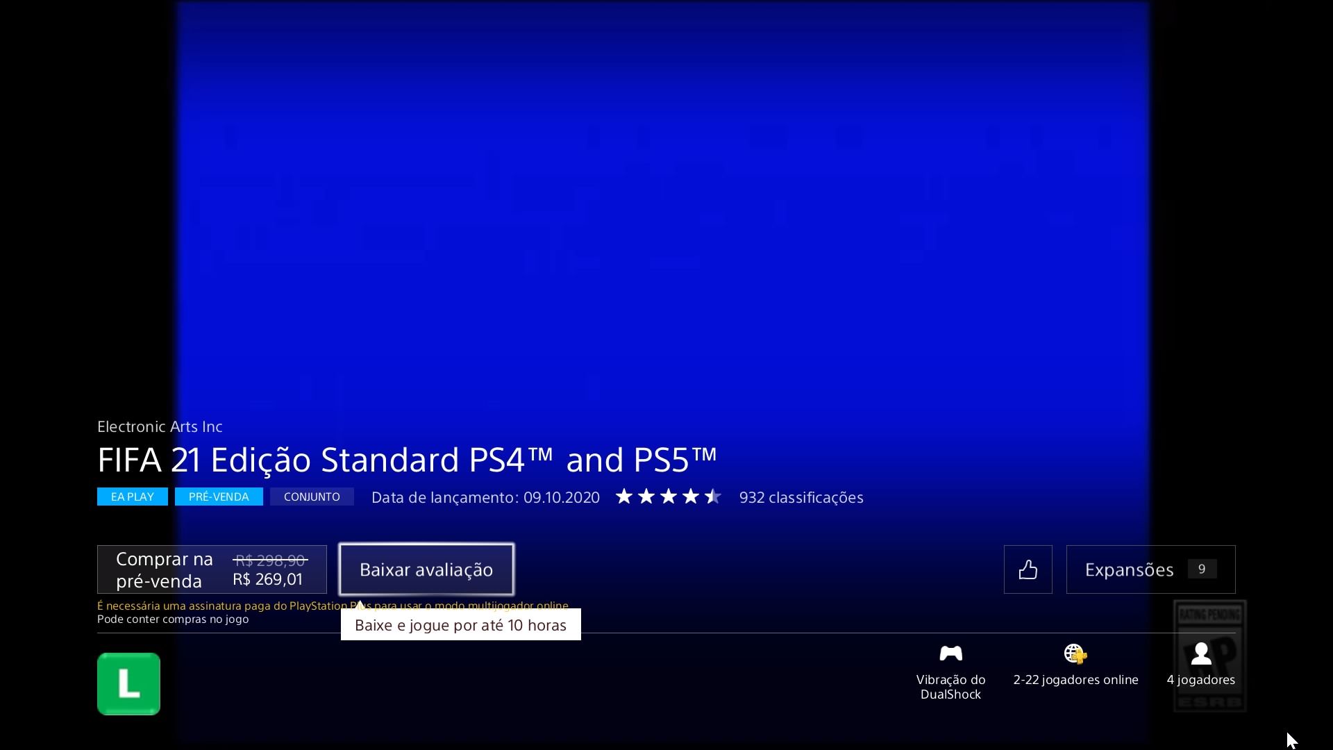 EA Play tutorial portugues passo 5