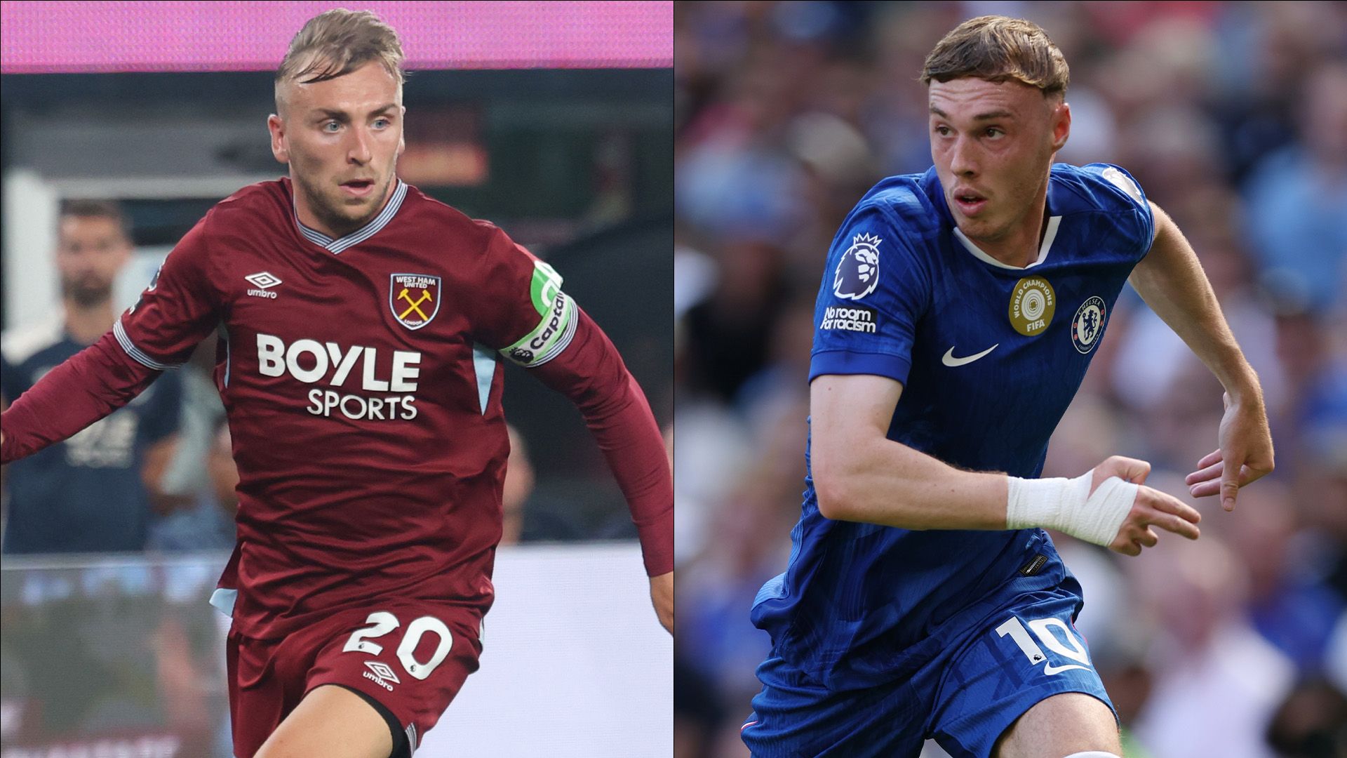 Jarrod Bowen West Ham Cole Palmer Chelsea