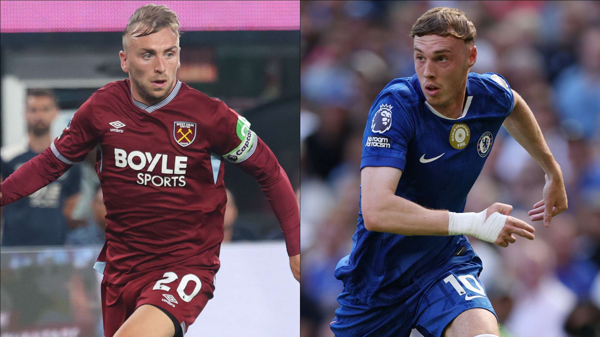 Jarrod Bowen West Ham Cole Palmer Chelsea
