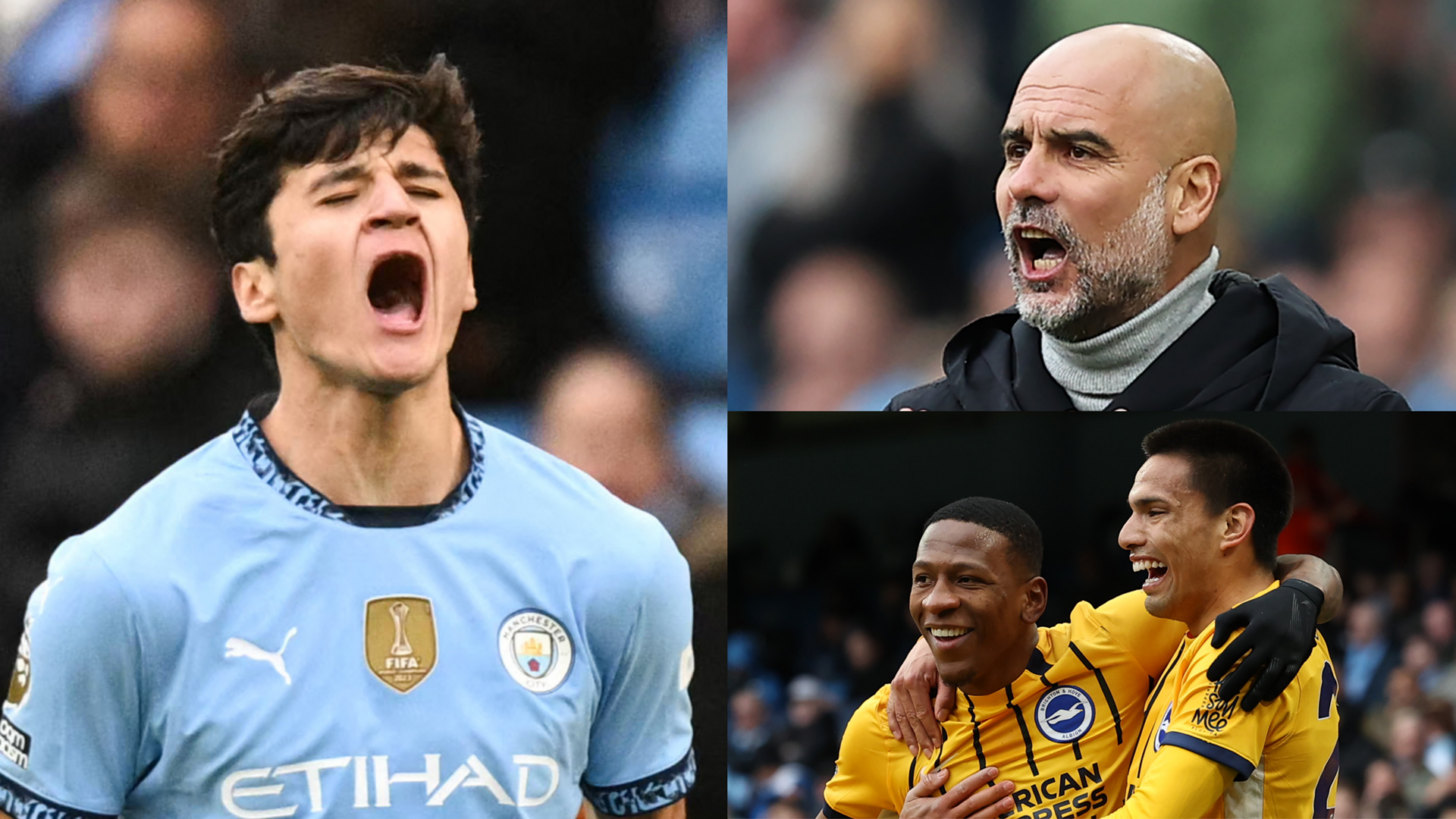 Man City player ratings vs Brighton: Stefan Ortega and Abdukodir Khusanov defensive nightmares undo Erling Haaland and Omar Marmoush magic in concerning draw for Pep Guardiola's side | Goal.com UK