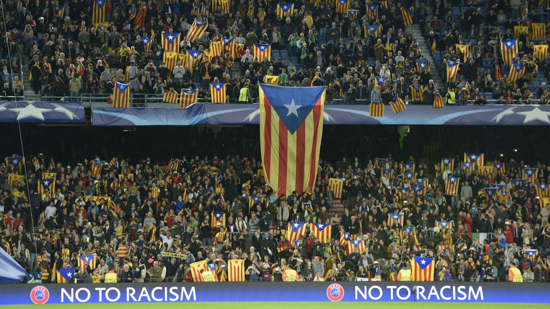Esteladas Barcelona BATE Borisov UEFA Champions League 11042015