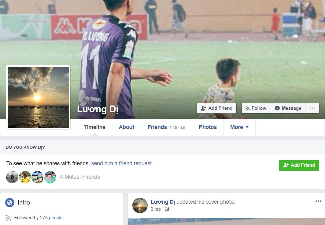 Thành Lương Facebook