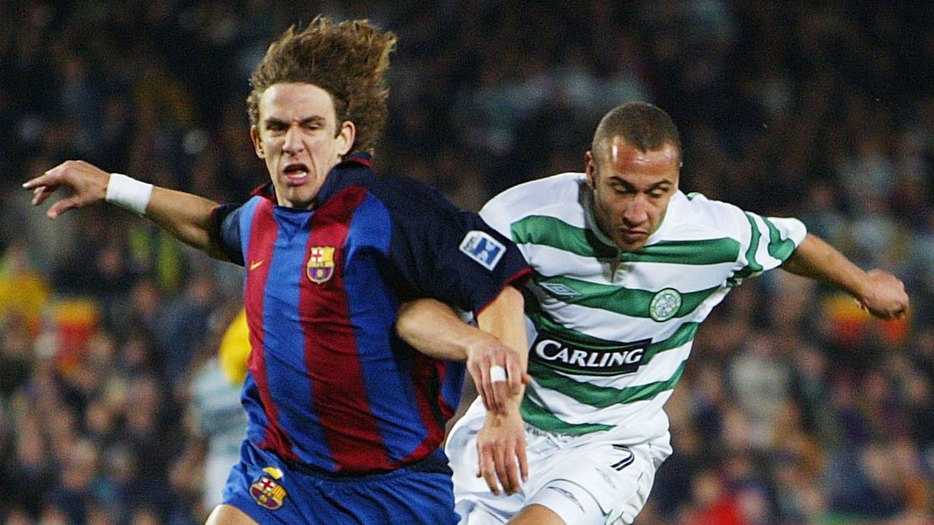 Carles Puyol Barcelona Henrik Larsson Celtic 25032004