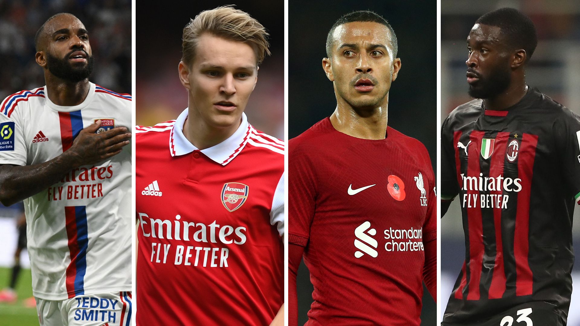 Lacazette Odegaard Thiago Tomori Dubai Super Cup