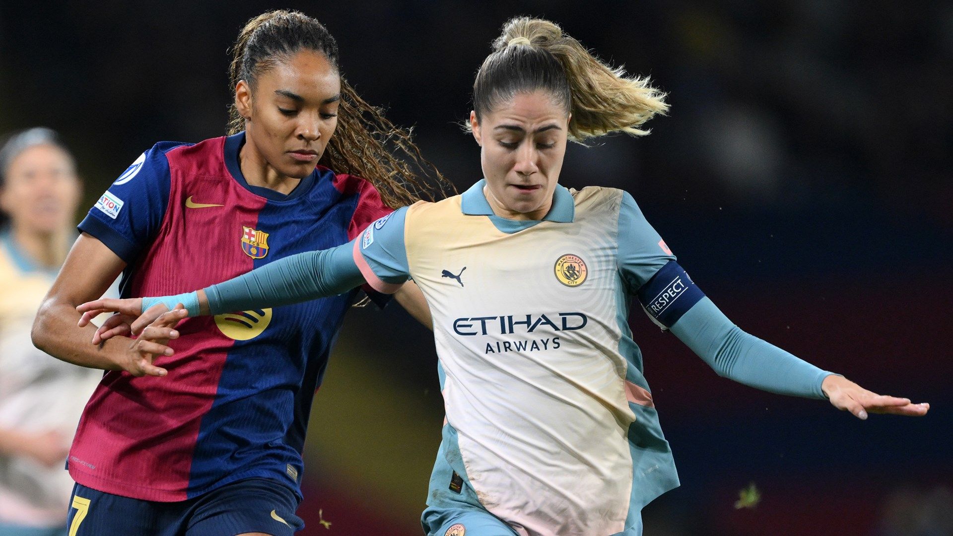 Salma Paralluelo Laia Aleixandri Barcelona Man City Women 2024-25