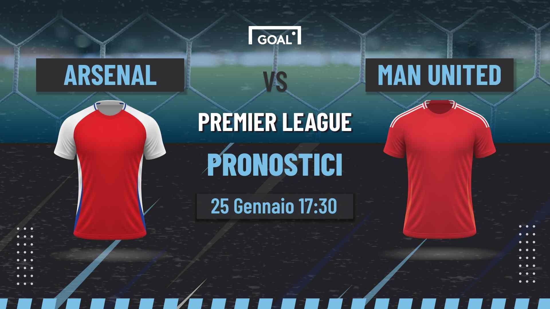 Pronostici Arsenal - Manchester United