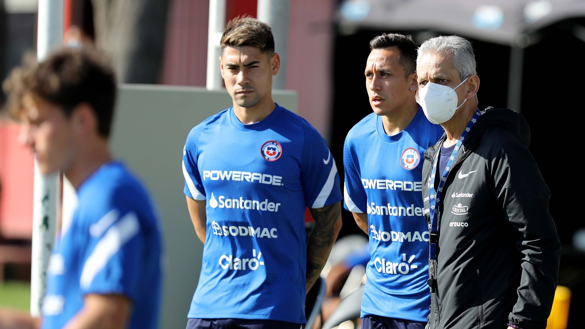 Entrenamiento de Chile Reinaldo Rueda 101120 Fabián Orellana y Felipe Mora