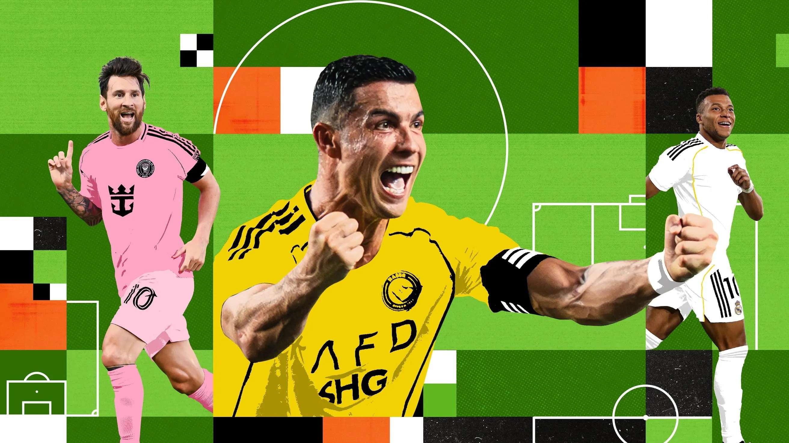 Messi ronaldo mbappe