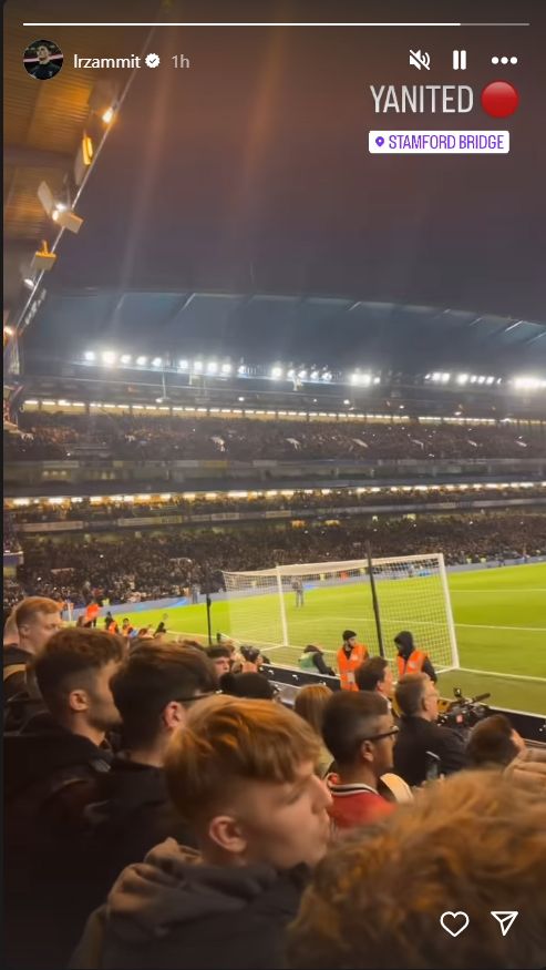 Louis Rees-Zammit Instagram Man Utd vs Chelsea