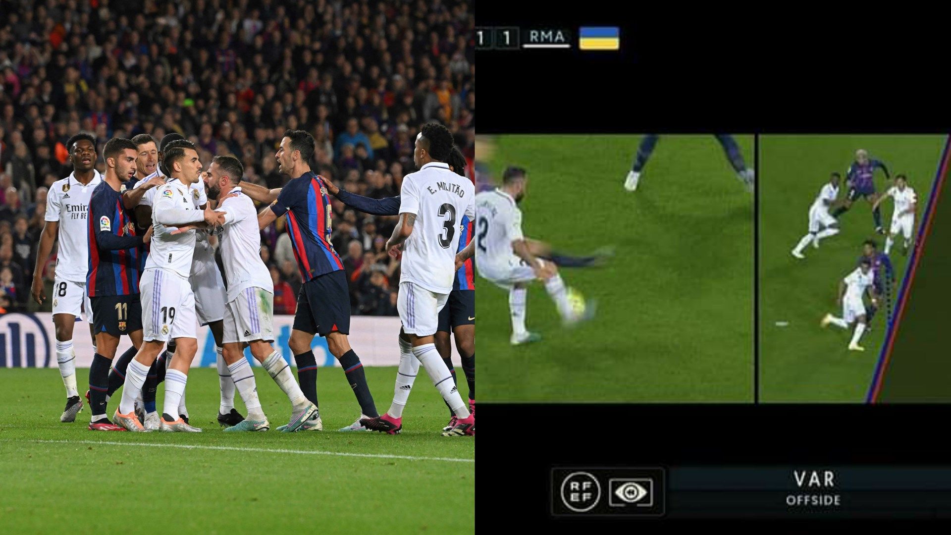 Barcelona Vs. Real Madrid, Asensio Offside GFX