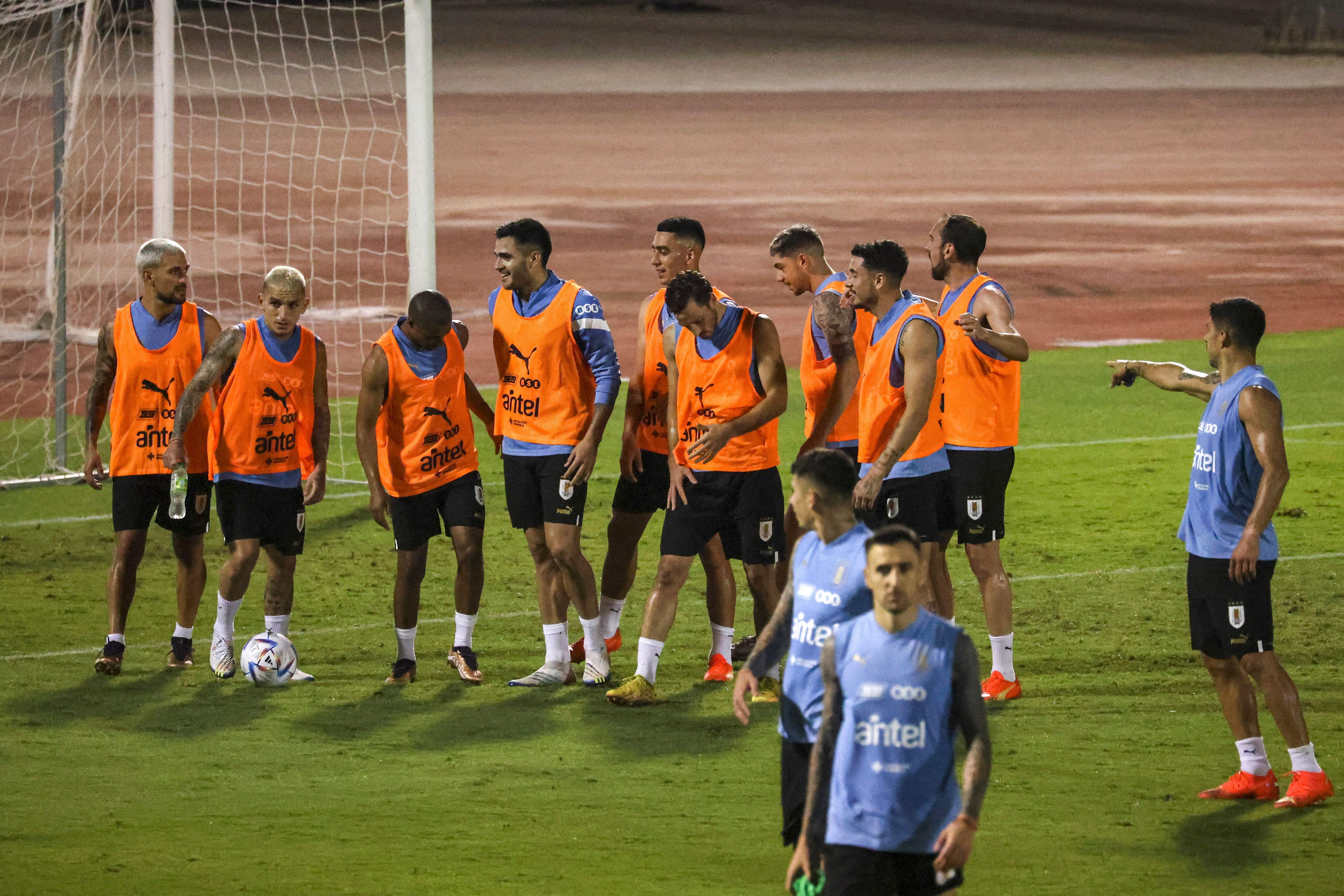 Uruguay team training 2022 World Cup