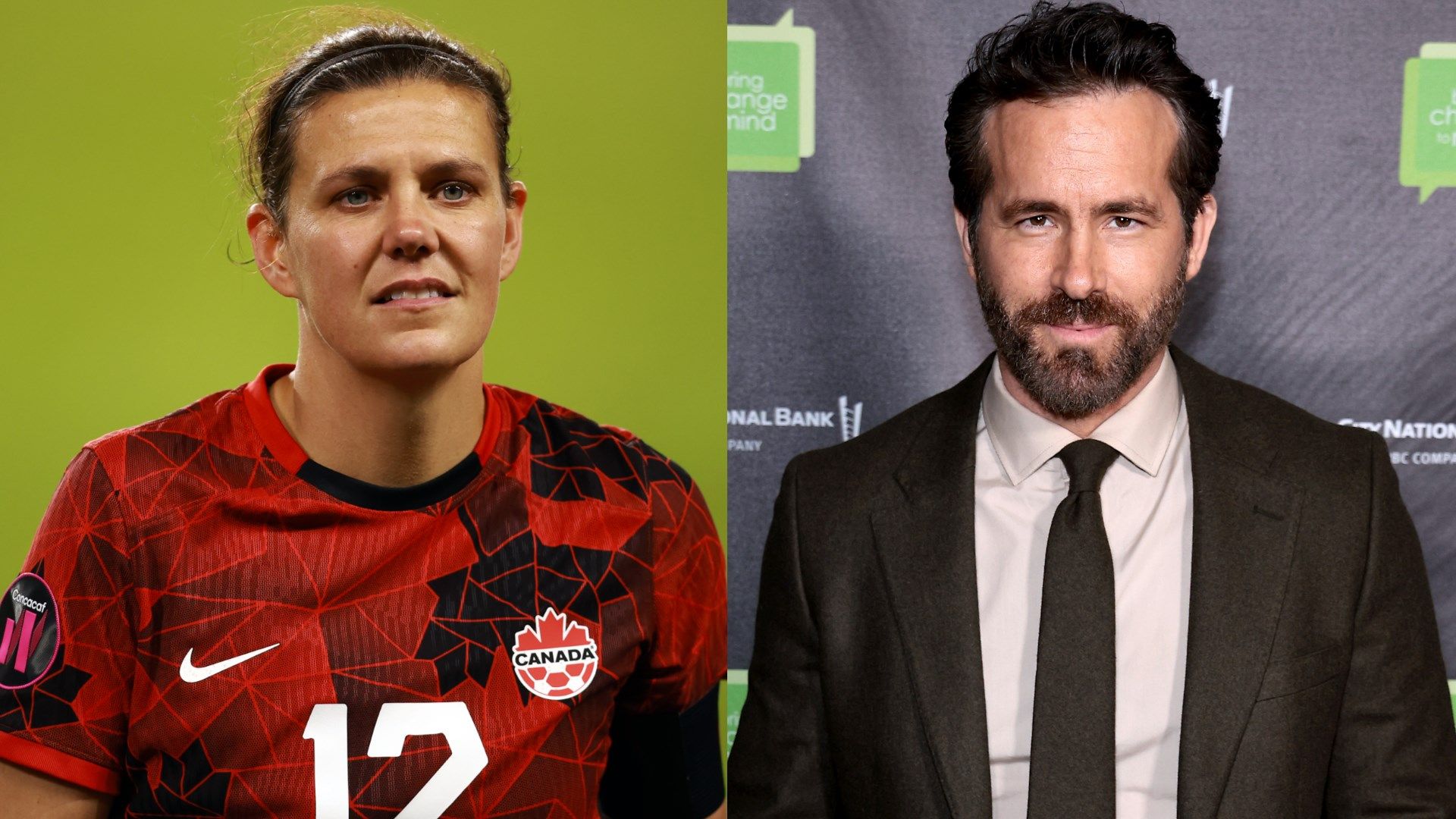 Ryan Reynolds Christine Sinclair split