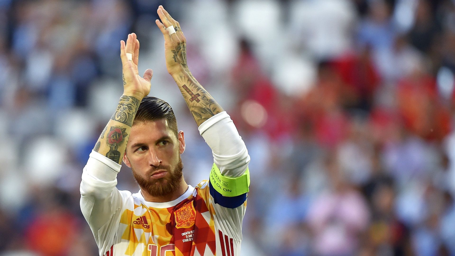 Sergio Ramos Spain Croatia Euro 2016