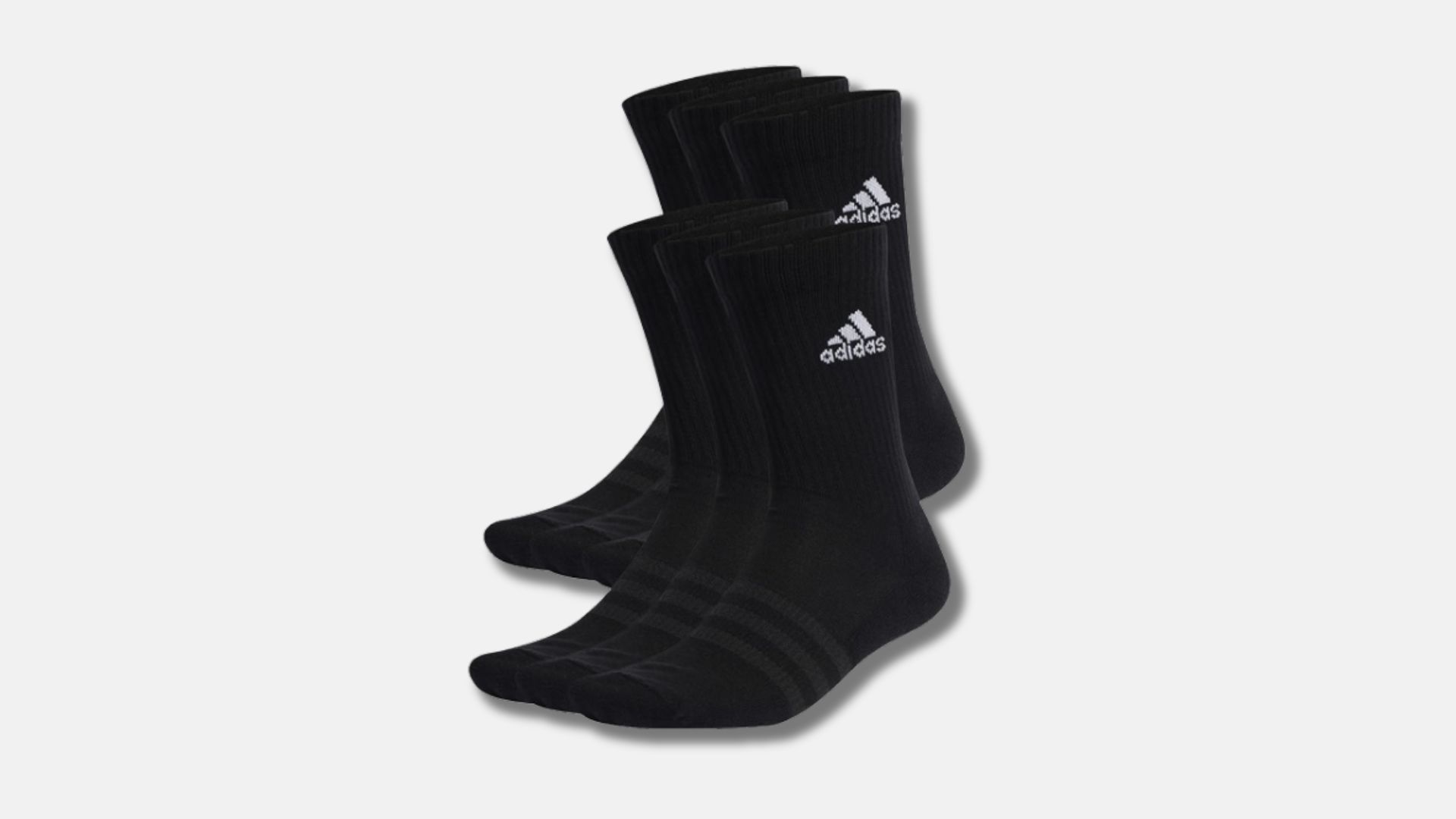 adidas Unisex Crew 6 Pairs Crew Socks