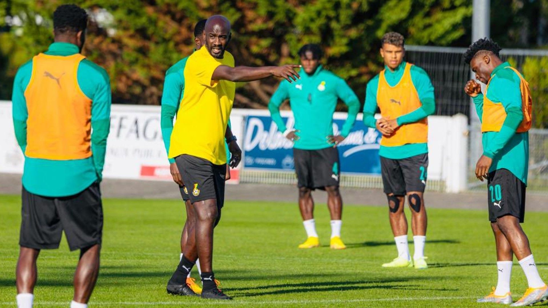 Otto Addo of Ghana coach.