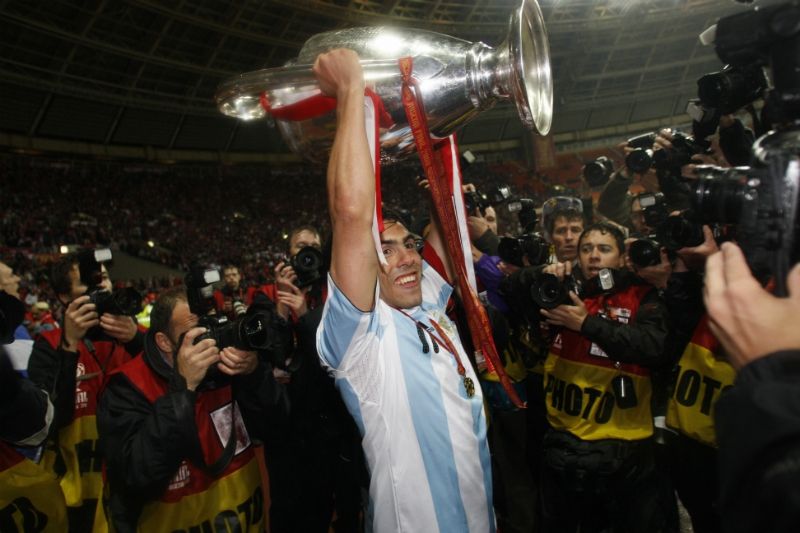 Carlos Tevez Manchester United Champions League Final 2008