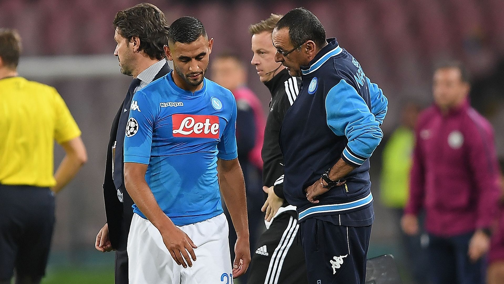 Faouzi Ghoulam injury Napoli Manchester City