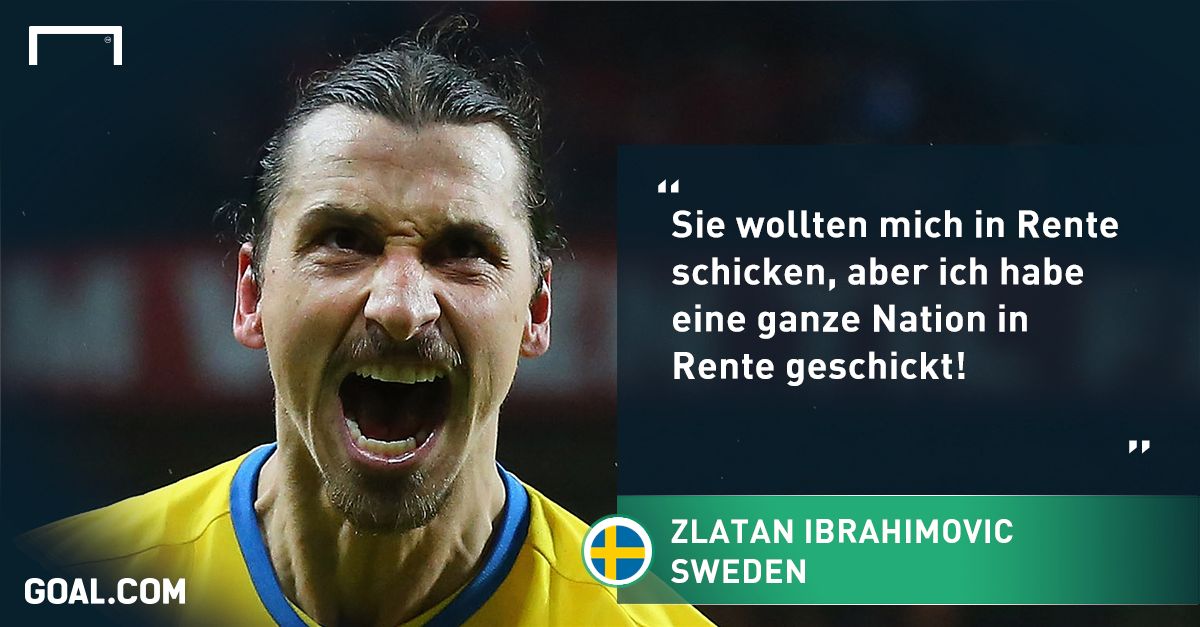 Zlatan Ibrahimovic Schweden Dänemark Zitat
