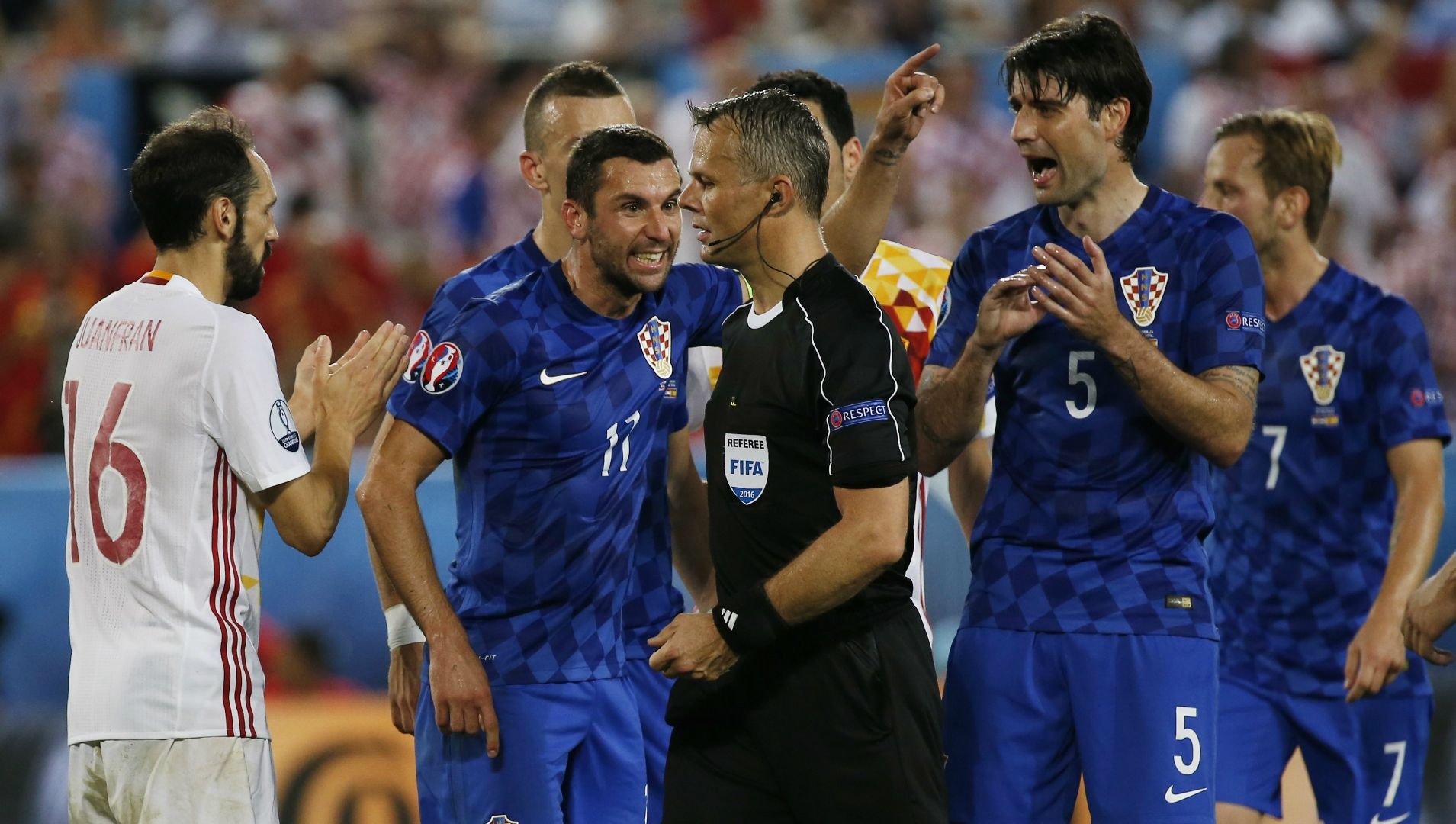 Bjorn Kuipers, Croatia, Spain, Euro 20160621