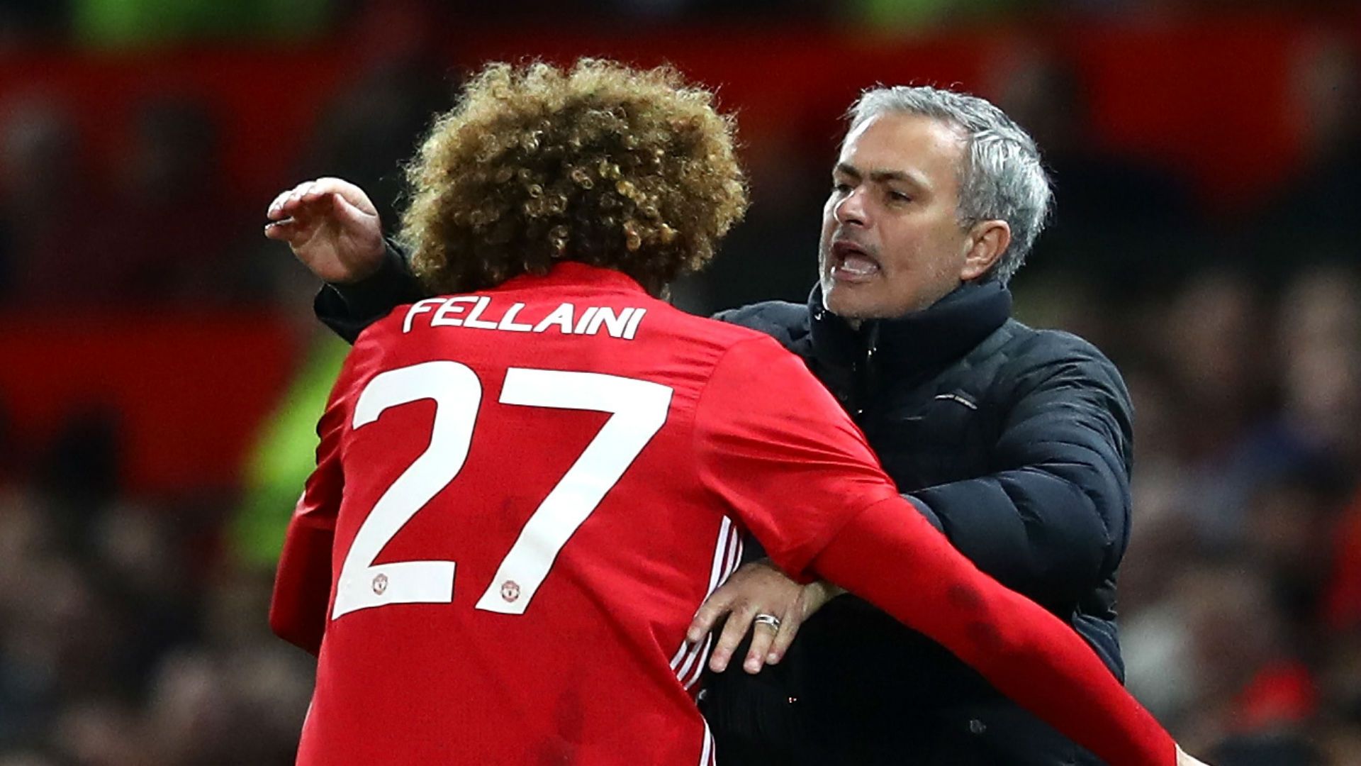 Marouane Fellaini Jose Mourinho Manchester United
