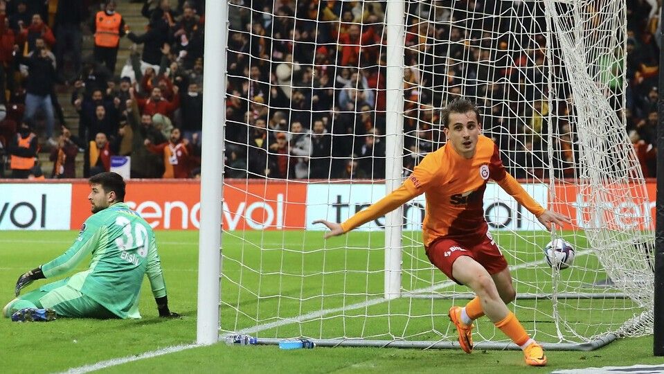 Kerem Akturkoglu Goal Celebration Galatasaray vs. Besiktas 03/14/22