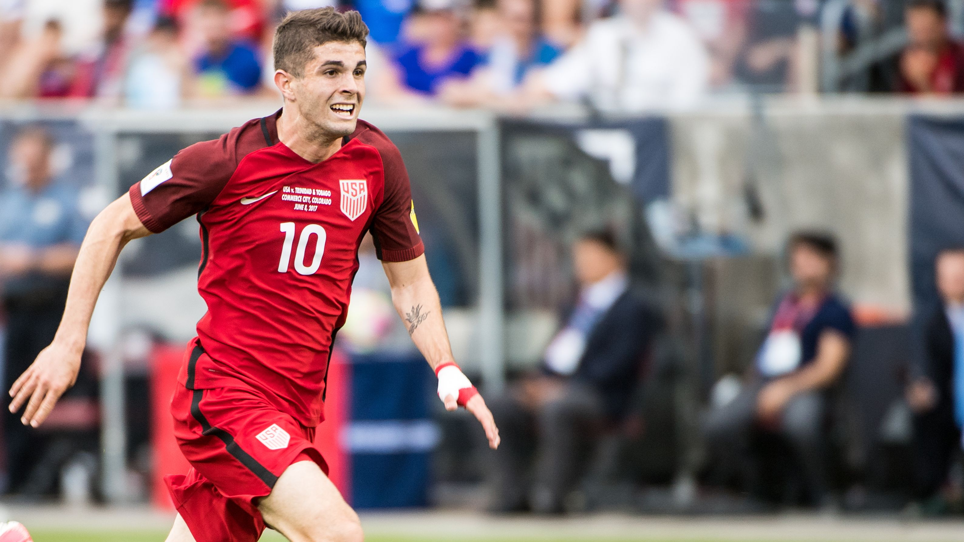 Christian Pulisic USMNT Trinidad 2017 