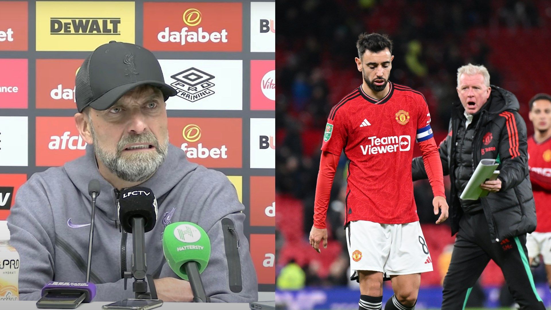 urgen Klopp Liverpool reaction Manchester United 2023-24