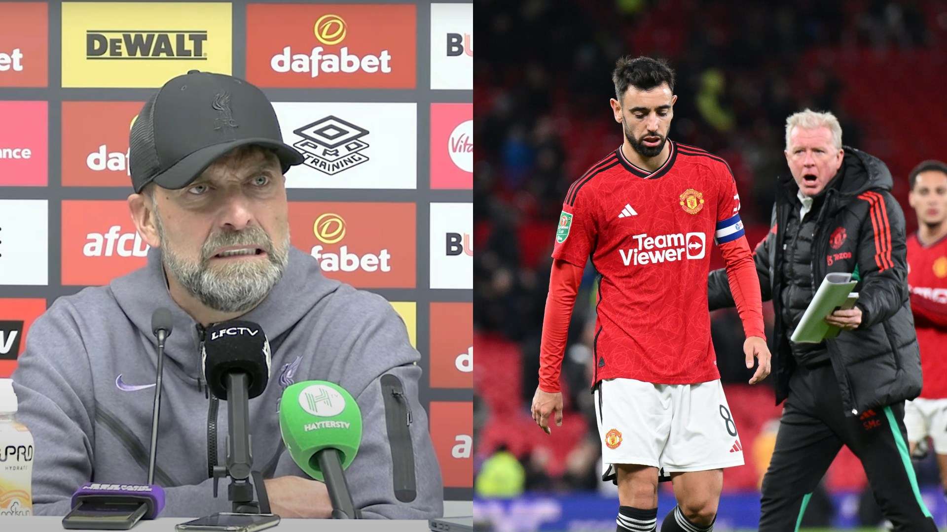 urgen Klopp Liverpool reaction Manchester United 2023-24