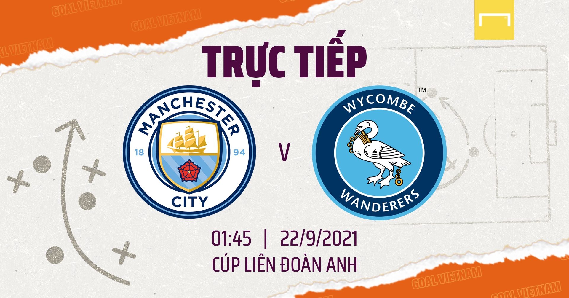 Live Man City vs Wycombe