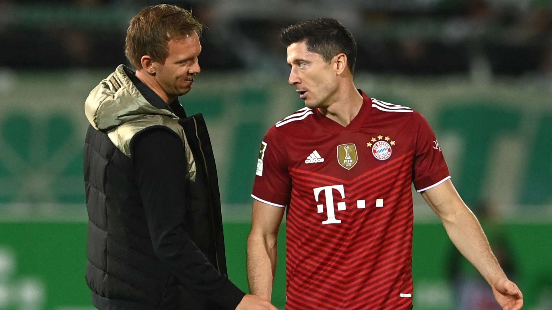 Julian Nagelsmann Robert Lewandowski FC Bayern 2021