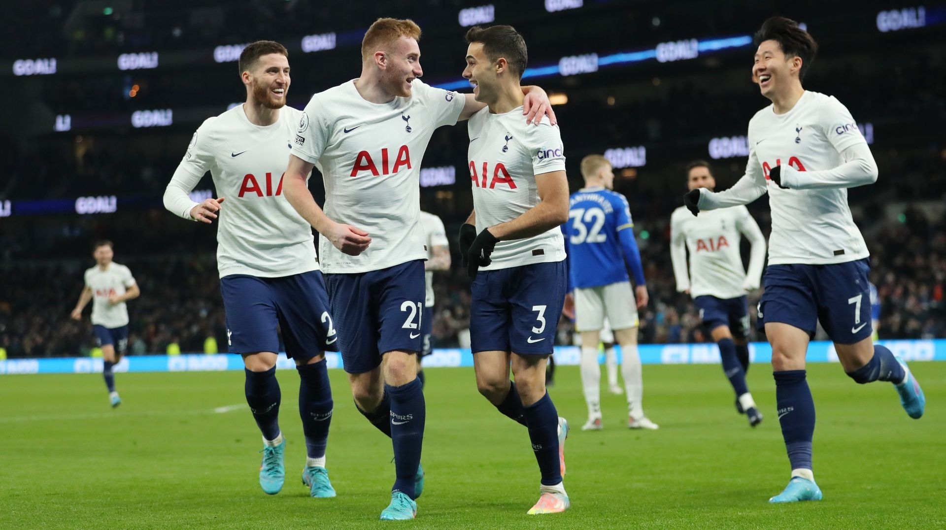 kulusevski esultanza tottenham everton
