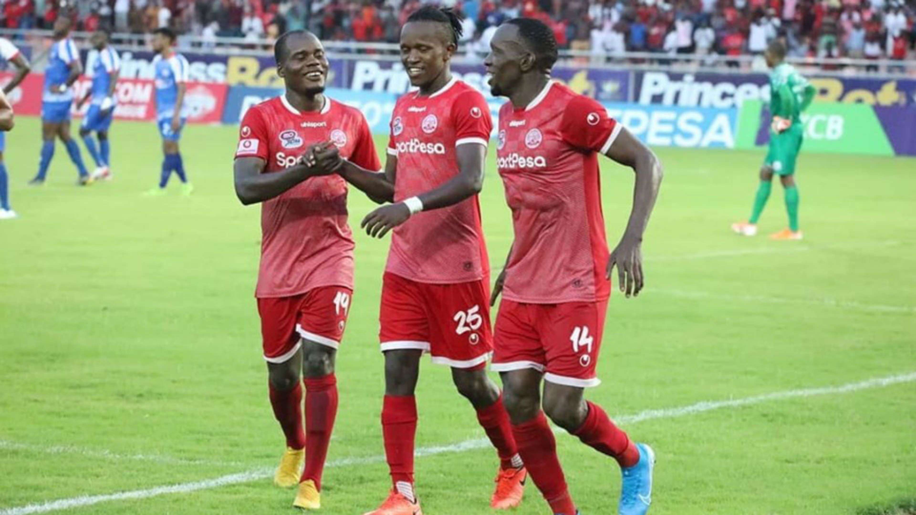 Francis Kahata and Meddie Kagere of Simba SC.