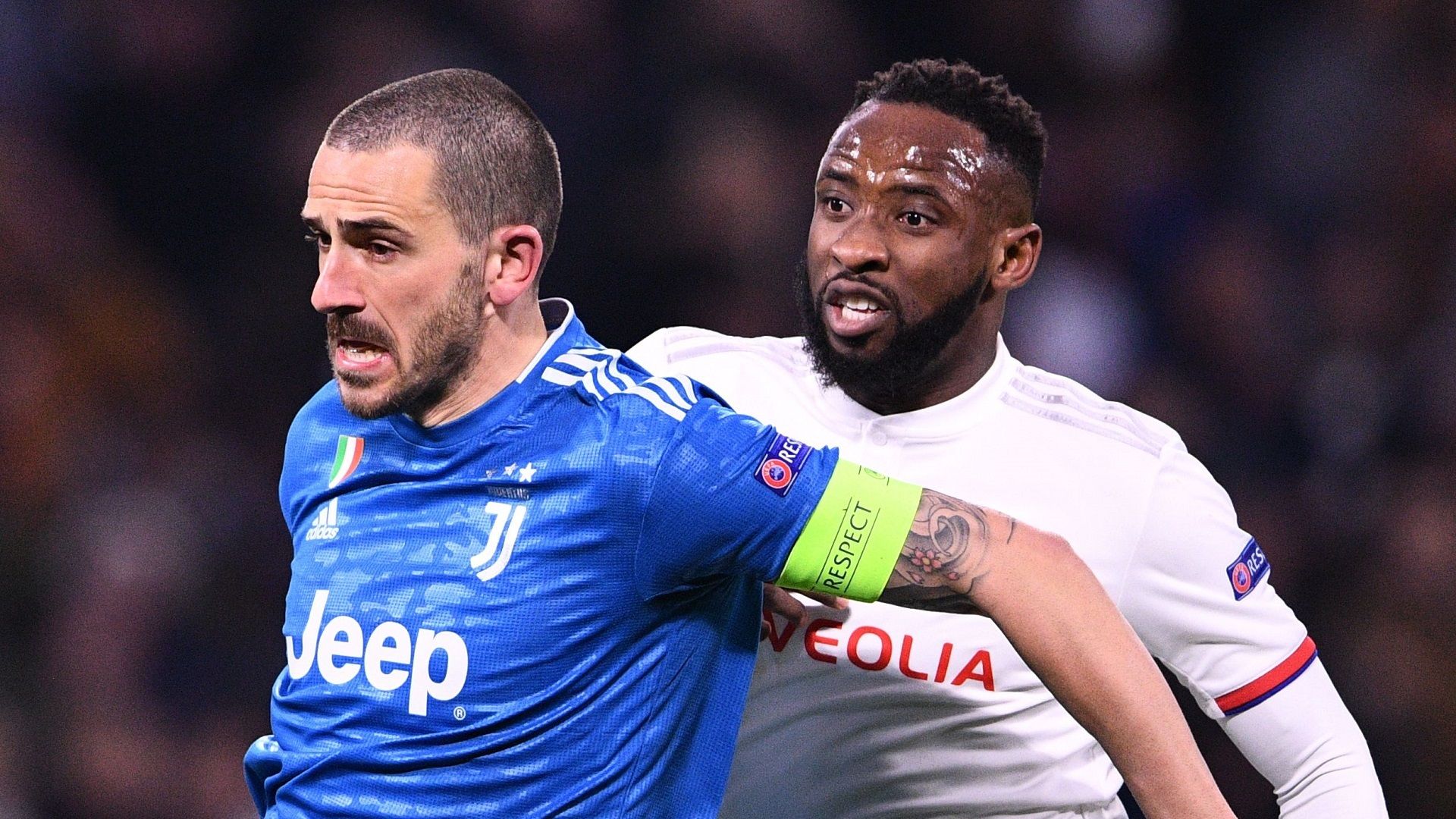 Leonardo Bonucci Moussa Dembele Lyon Juventus 2019-20