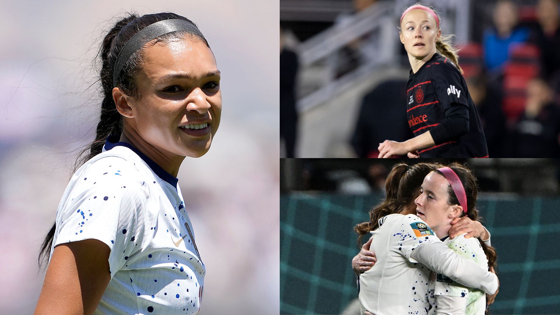 Sophia Smith Becky Sauerbrunn Rose Lavelle USWNT