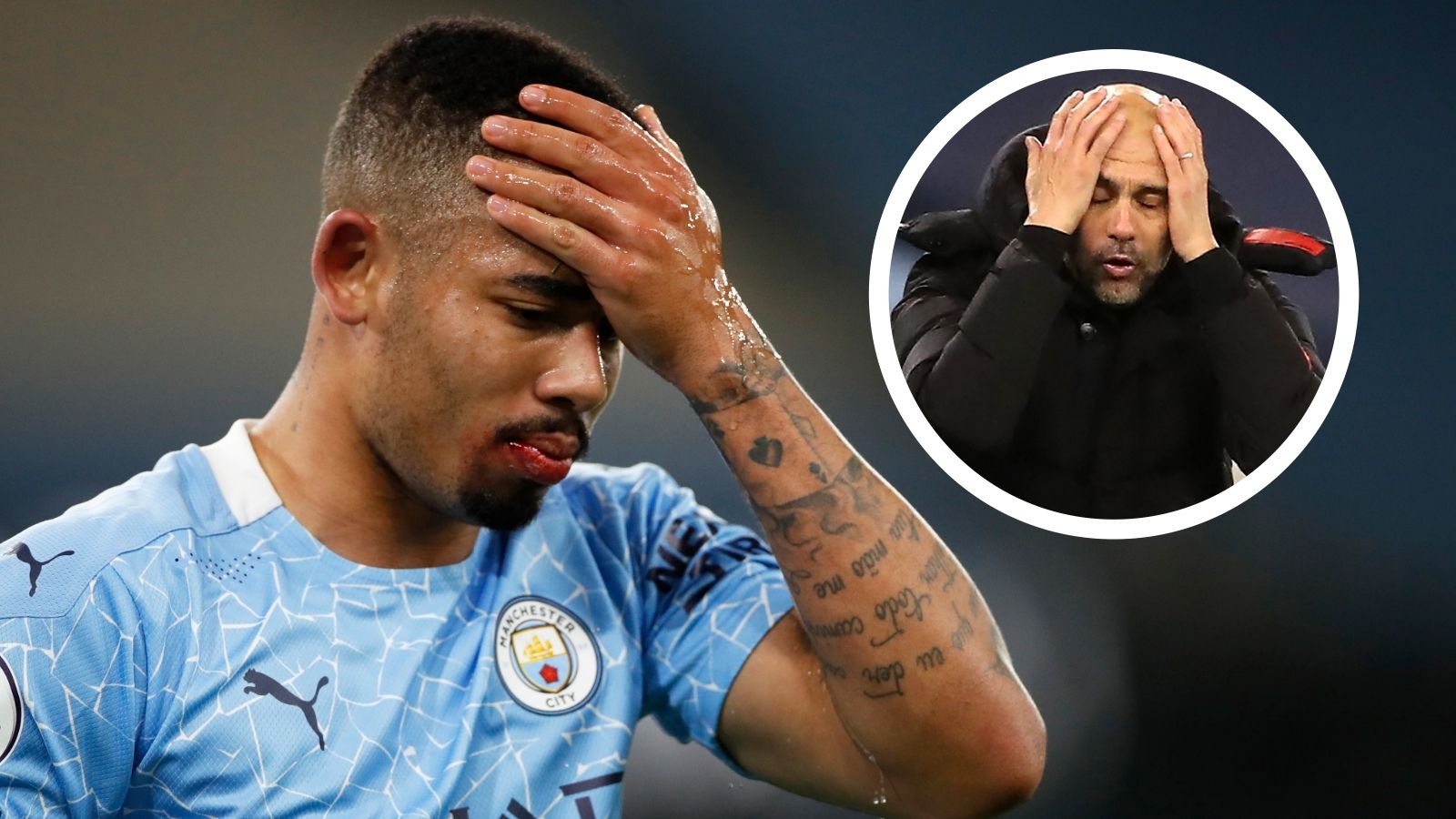 Gabriel Jesus Pep Guardiola Manchester City GFX