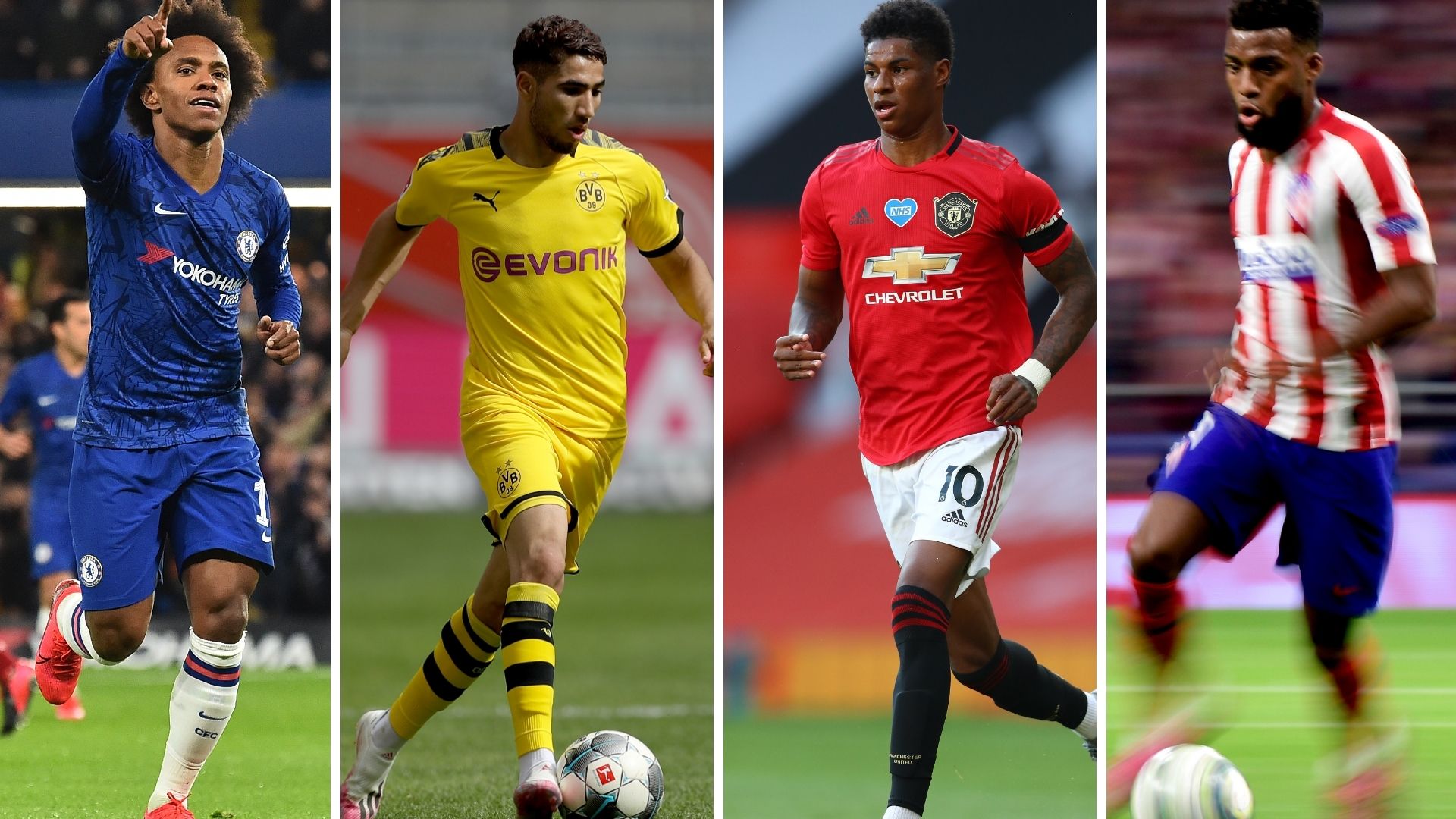 Mercado fichajes Willian Achraf Rashford Lemar