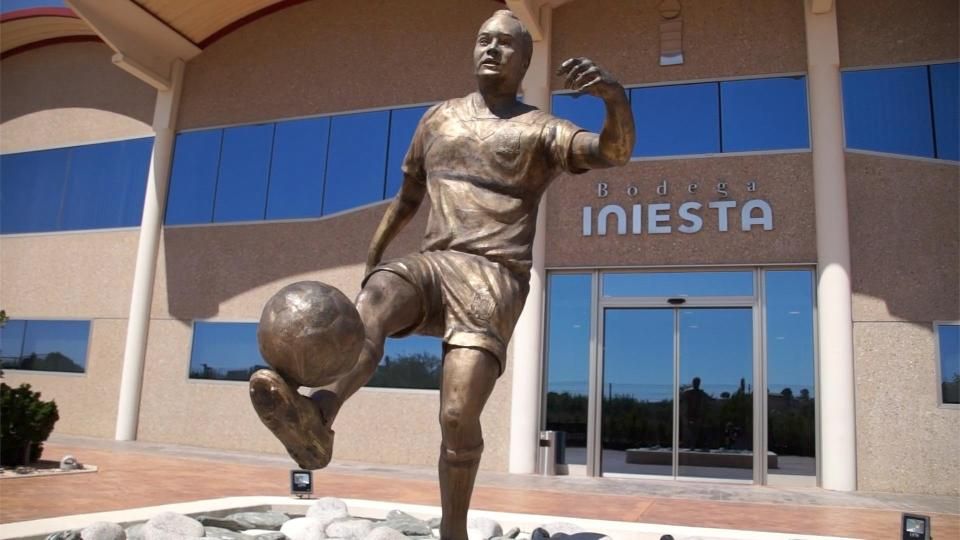 Statue of Andres Iniesta - Bodega Andres Iniesta