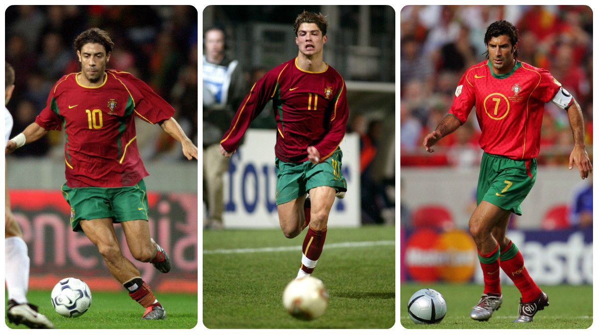 ONLY GERMANY Rui Costa Ronaldo Figo