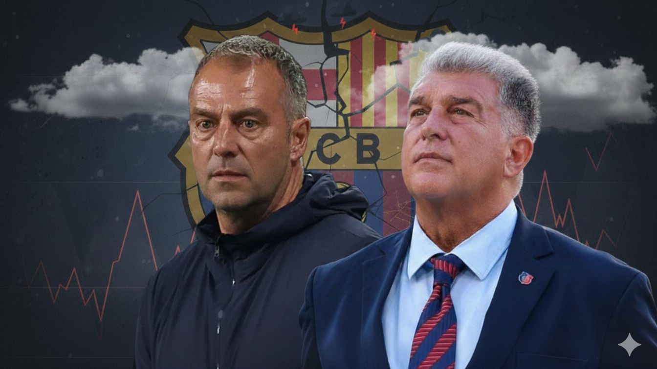 Hansi Flick Joan Laporta GOAL ONLY