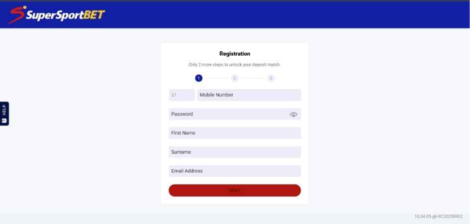 SuperSportBET Sign Up