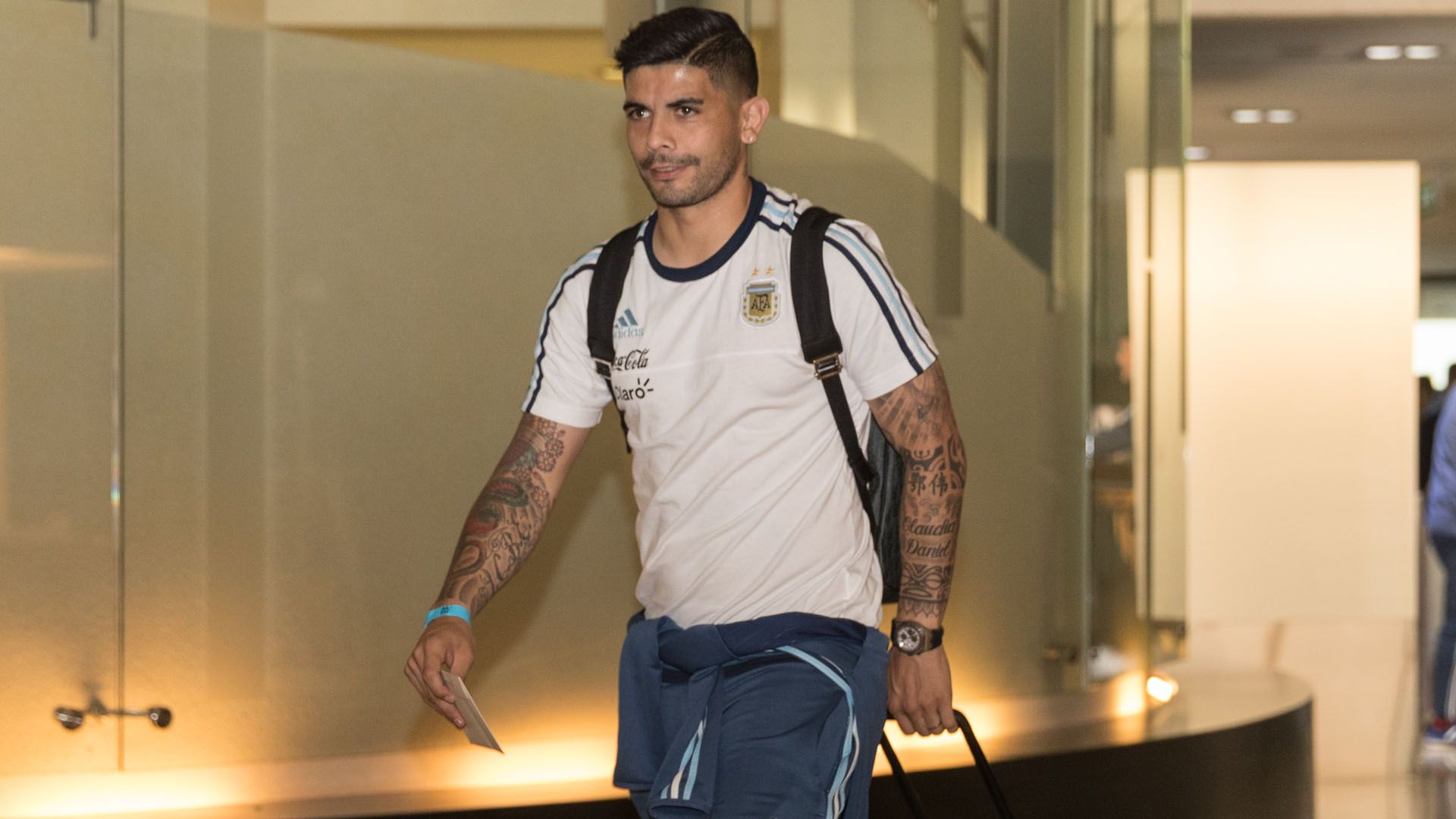 Ever Banega Argentina Football Team in Singapore